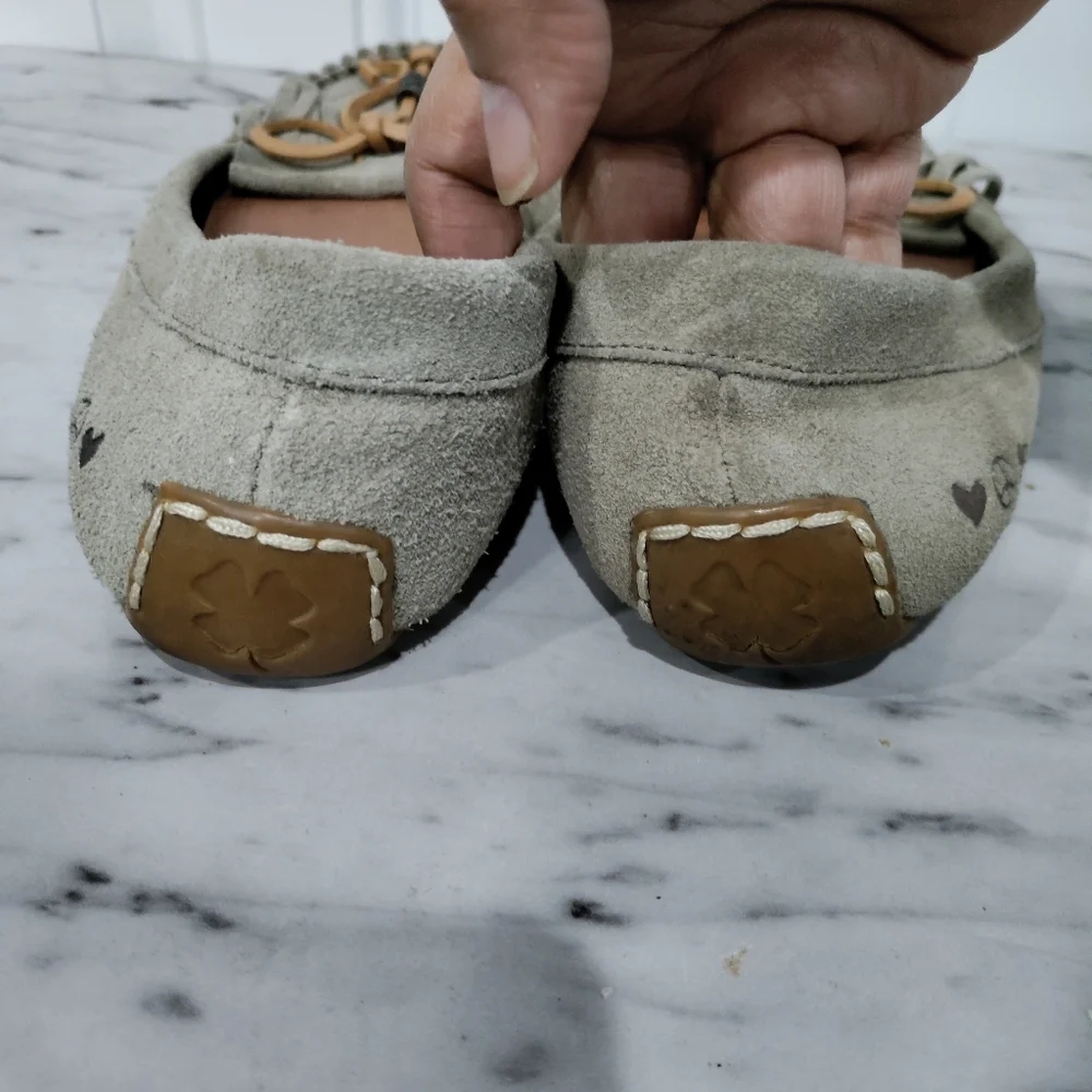Lucky Brand tan driving moccasins women's size 9